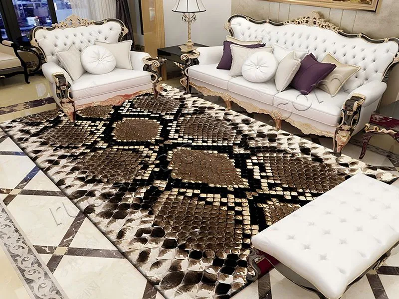 Modern Abstract Crystal Velvet Carpet