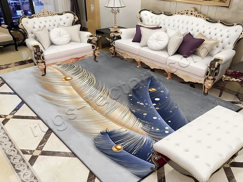 Modern Abstract Crystal Velvet Carpet