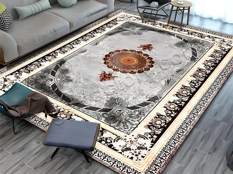 Gold Diamond Velvet Non-Slip Carpet Can be Used for Different Areas