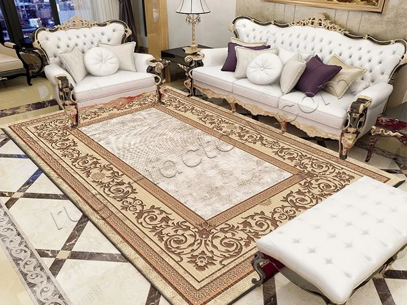Gold Diamond Velvet Non-Slip Carpet Can be Used for Different Areas
