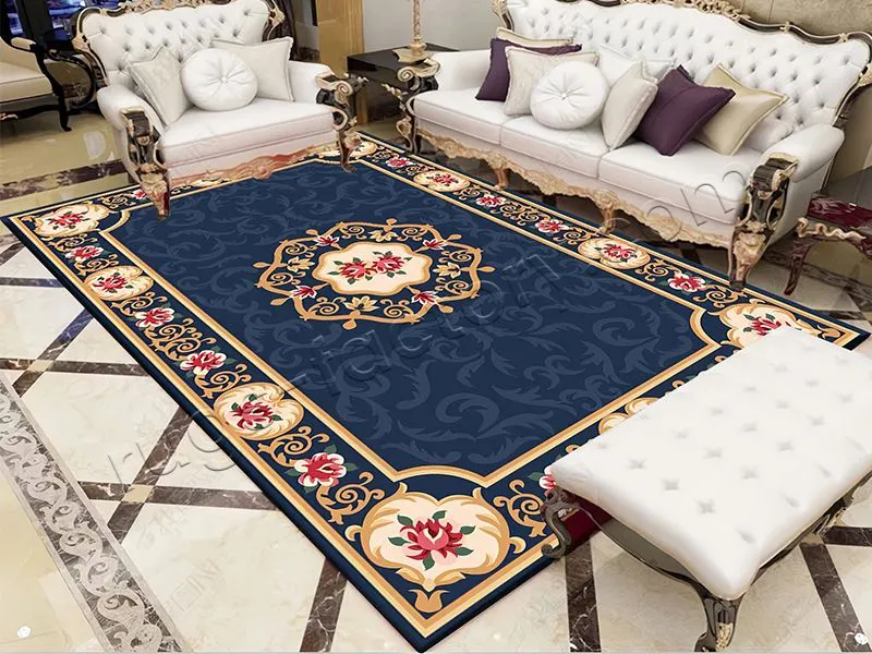 Gold Diamond Velvet Non-Slip Carpet Can be Used for Different Areas