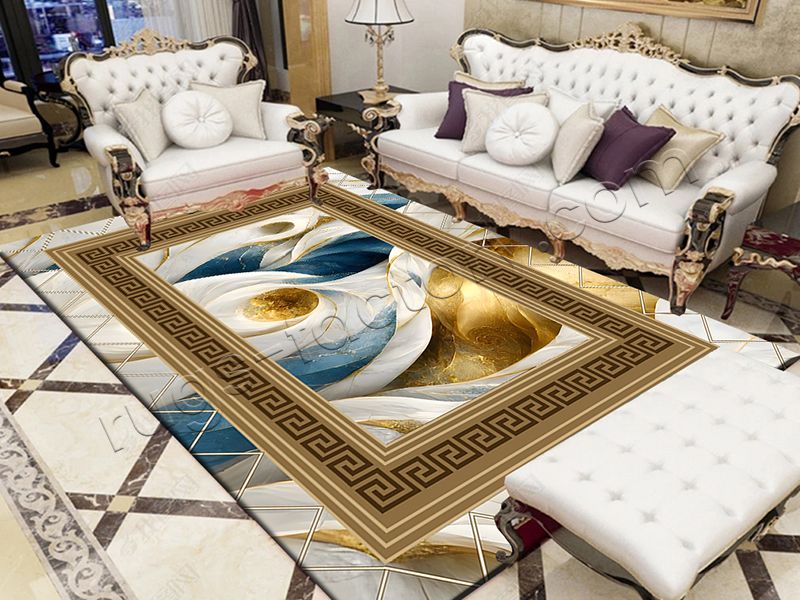 Gold Diamond Velvet Non-Slip Carpet Can be Used for Different Areas