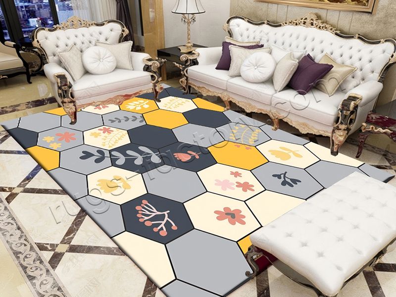 Modern Abstract Crystal Velvet Carpet